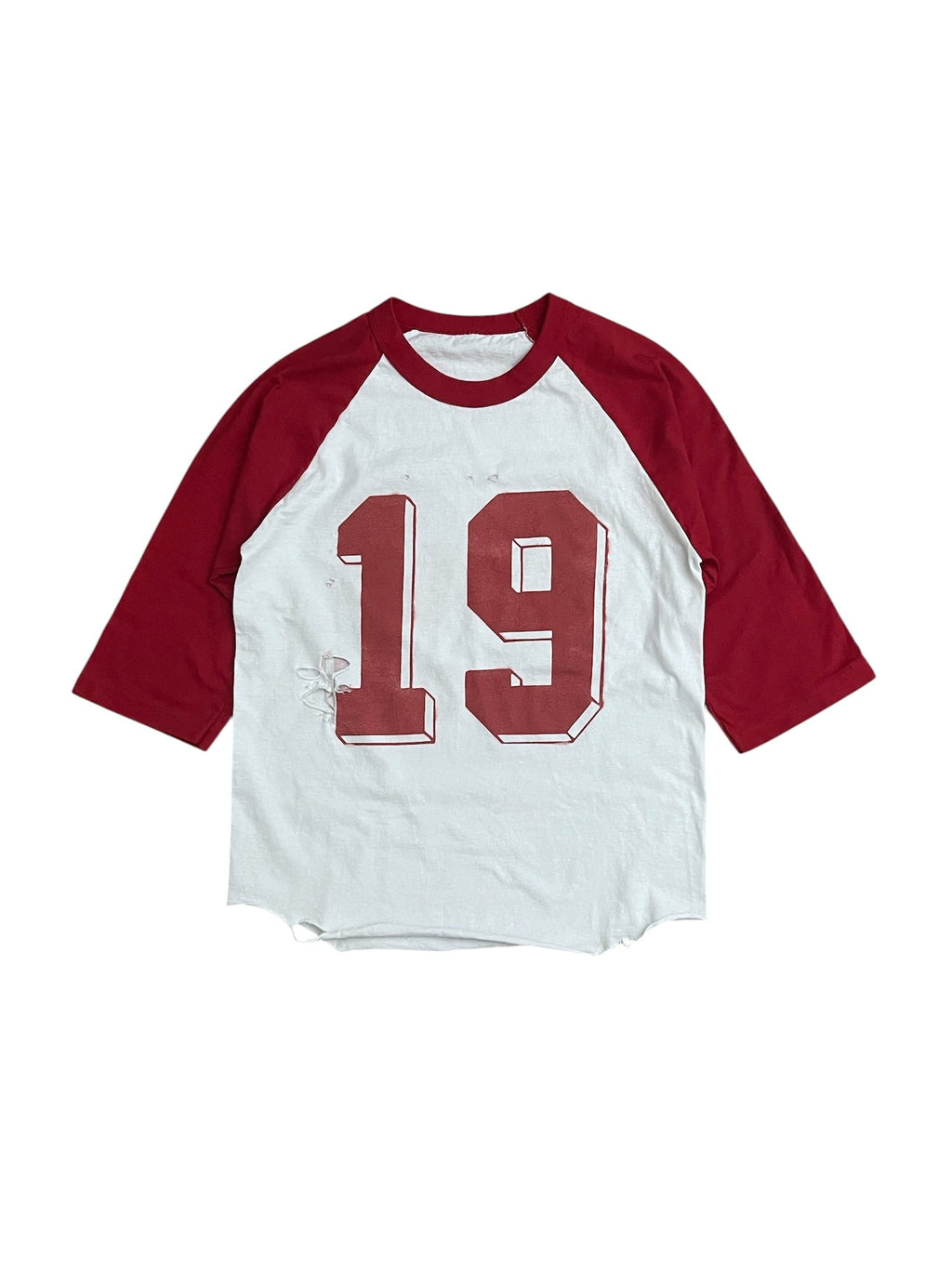 DISTRESSED "19" BEiSBOL JERSEY