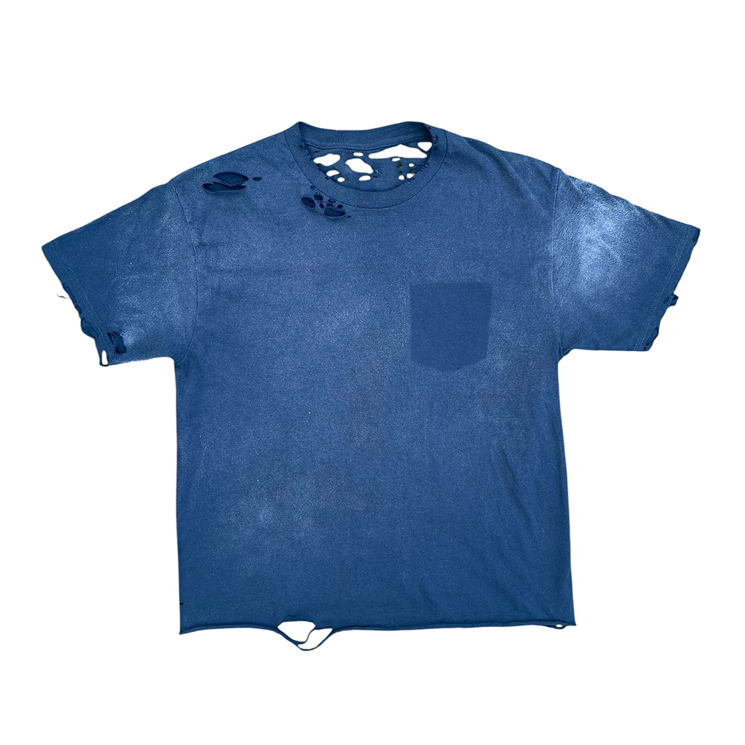 DISTRESSED GHOST POCKET TSHIRT
